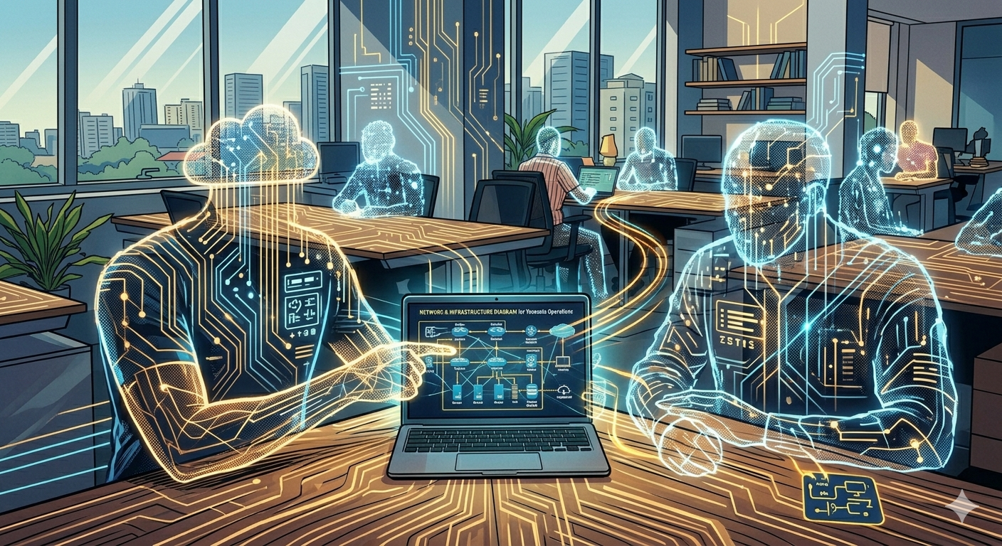 Software-defined networking collaboration and automation concept